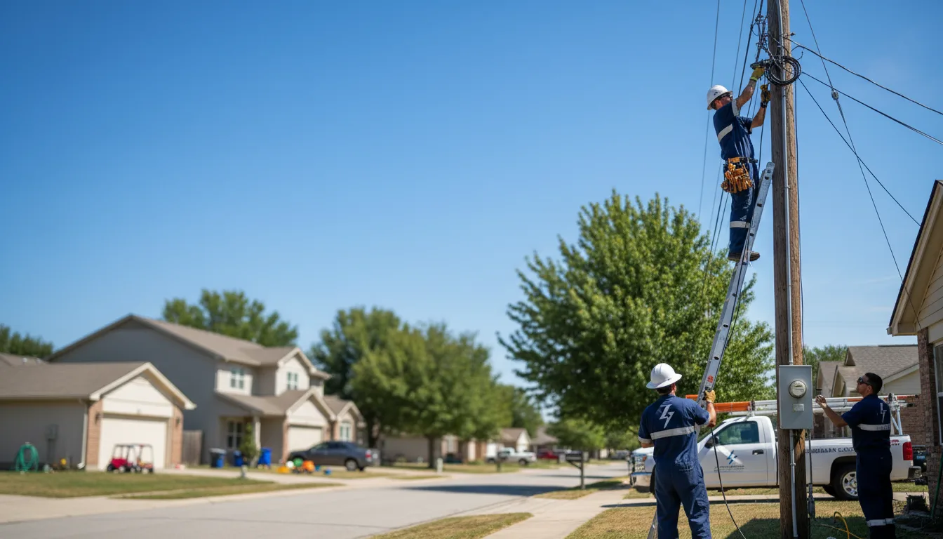 Residential electrician providing installation services in Floresville, TX